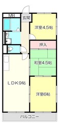 ダイヤモンドハイツ橋原の物件間取画像